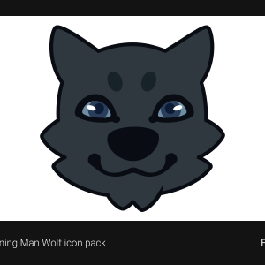 Running Man Wolf icon pack