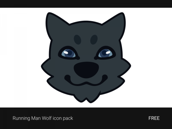 Running Man Wolf icon pack
