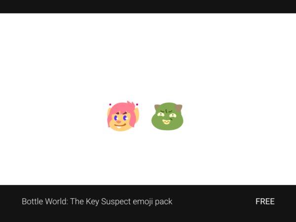 Bottle World: The Key Suspect emoji pack